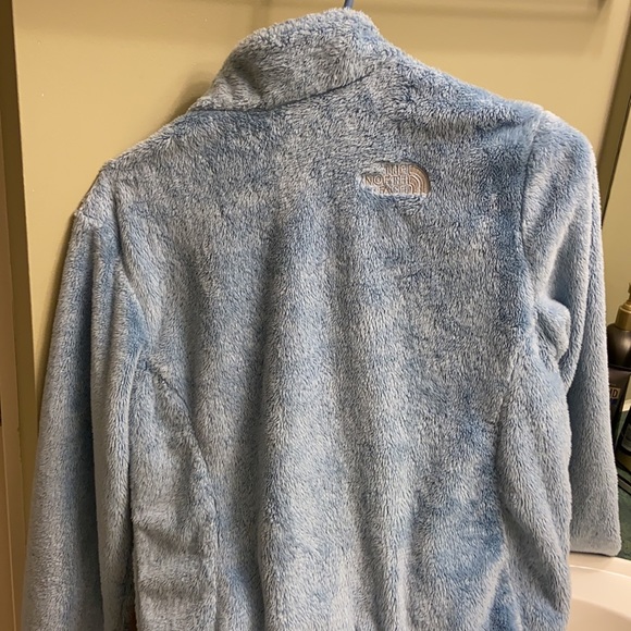 The North Face Fuzzy Fleece Light Blue Jacket women’s Small. - Picture 3 of 9